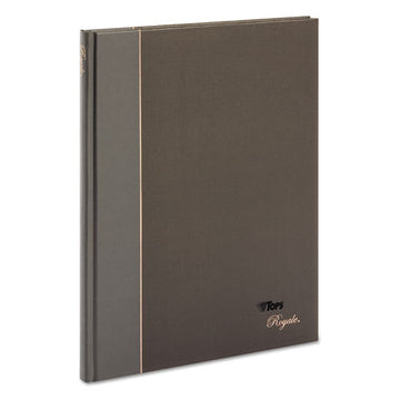 TOPS™ Royale Casebound Business Notebooks, 1 Subject, Medium-college Rule, Black-gray Cover, 10.5 X 8, 96 Sheets freeshipping - TVN Wholesale